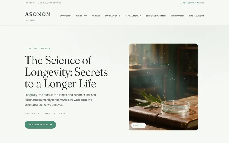 Startseite von ASONOM International