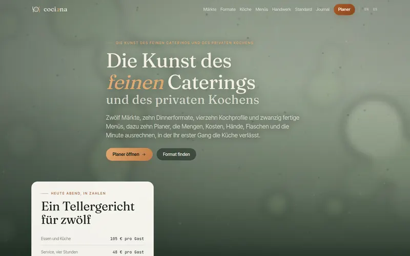 Startseite von cociana