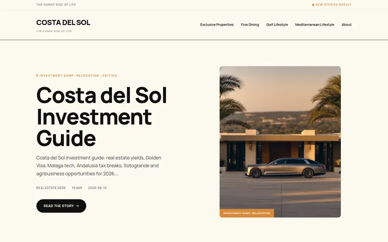 Startseite von Costa del Sol