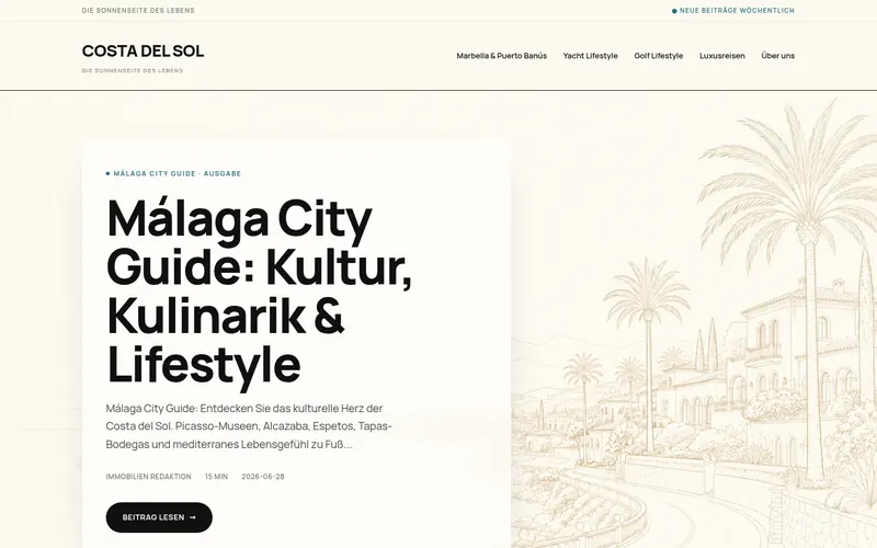 Startseite von Costa del Sol Deutschland