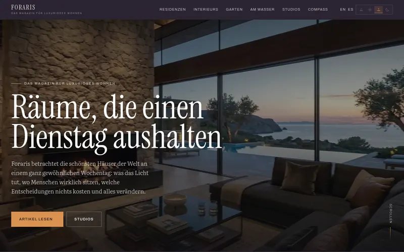Startseite von Foraris