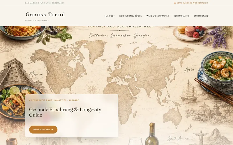 Startseite von Genuss Trend