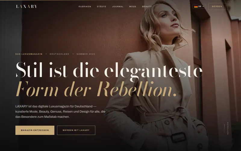 Startseite von Laxary Deutschland