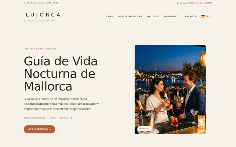 Startseite von Lujorca España