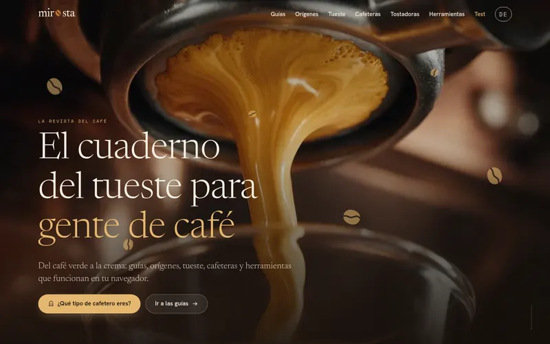 Startseite von mirosta Español
