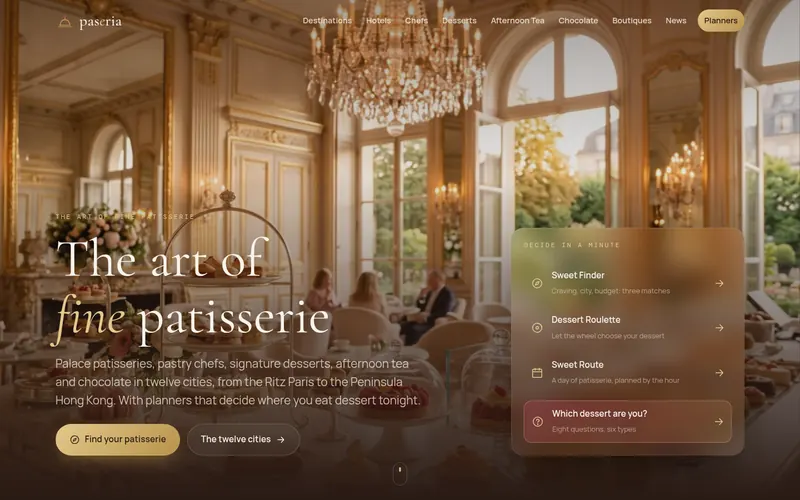 Startseite von paseria