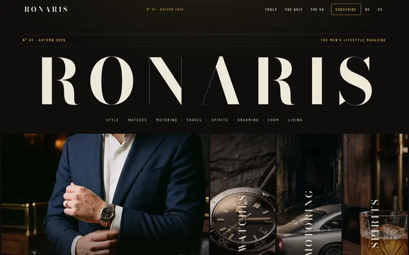 Startseite von Ronaris International